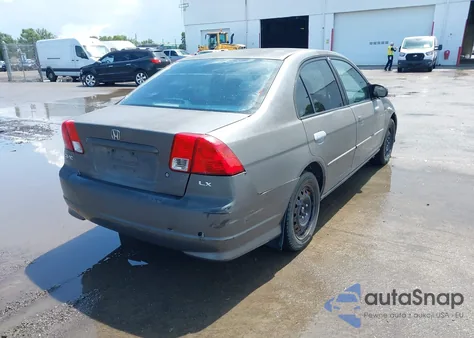 2004 Honda Civic Lx из США, поврежденный, VIN 2HGES16594H559798